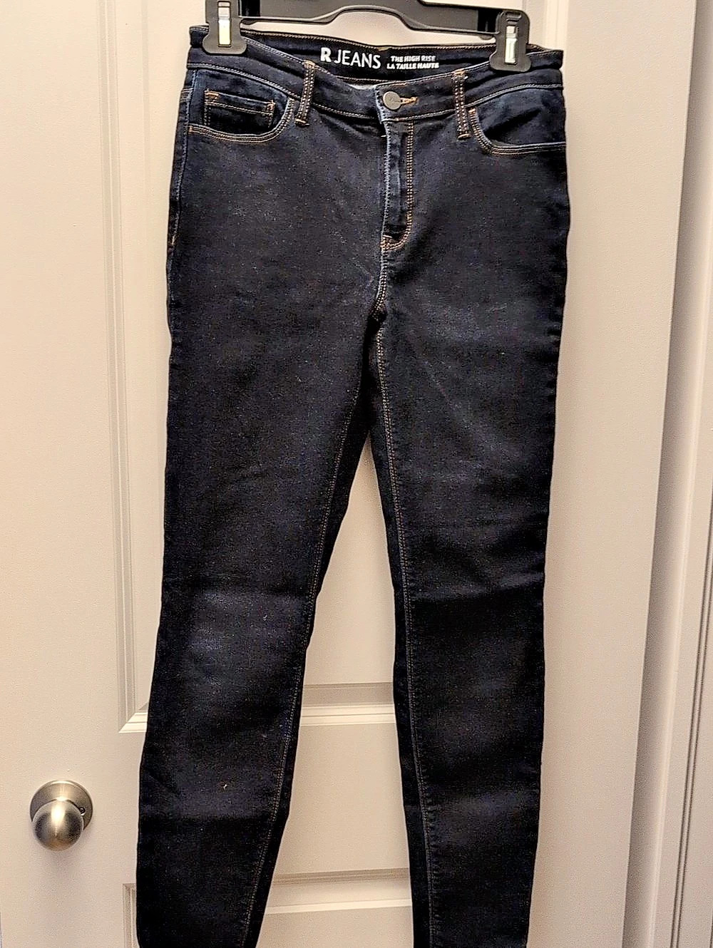 R Jeans The High Rise Skinny Jeans in Black Waist 28